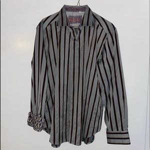 Robert Graham stripped button down shirt